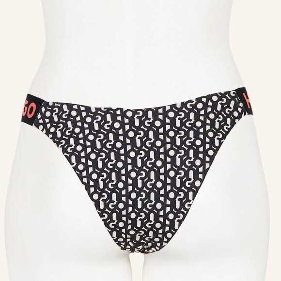 HUGO Monogram Brazilian Bikini Bottoms - Picture 3 of 12